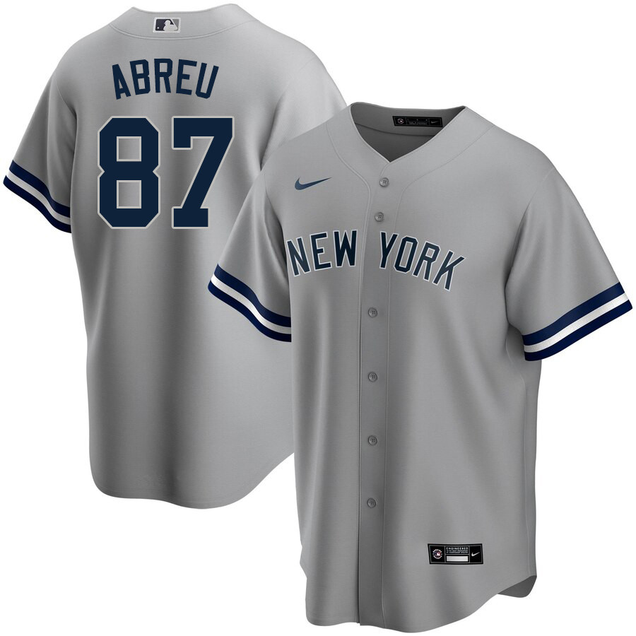 2020 Nike Men #87 Albert Abreu New York Yankees Baseball Jerseys Sale-Gray